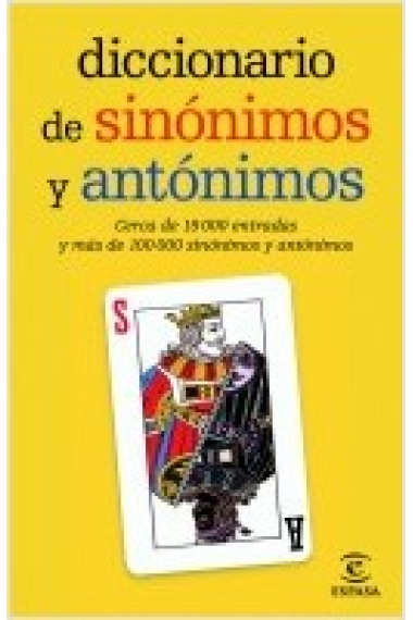 Diccionario de sinónimos y antónimos