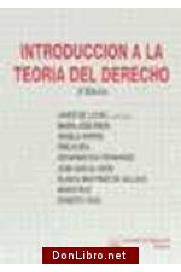 Introducción a la teoria del derecho