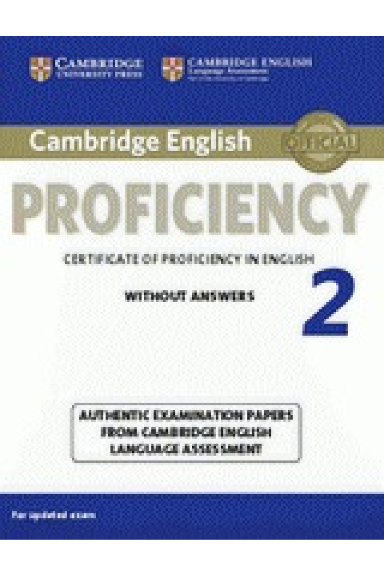 Cambridge English Proficiency 2 without answers