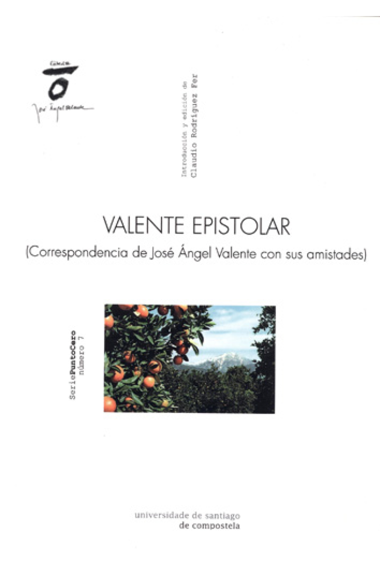 Valente epistolar (Correspondencia de José Ángel Valente con sus amistades)