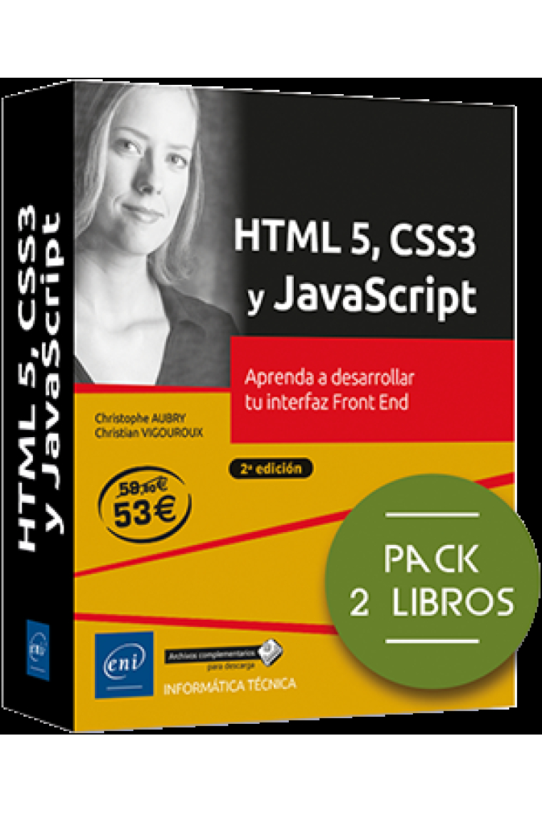 HTML5, CSS3 y JavaScript. Aprende a desarrollar tu interfaz Front End (Pack 2 libros)