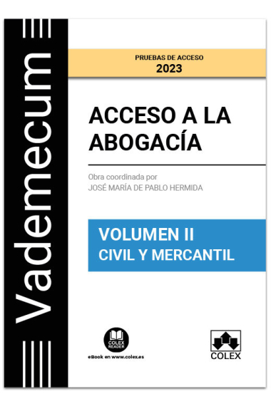 VADEMECUM ACCESO A LA ABOGACIA. VOL. 2. PARTE ESPECIFICA CIVIL-ME