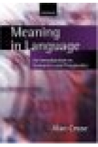 Meaning in language. An introduction to semantics and pragmatics