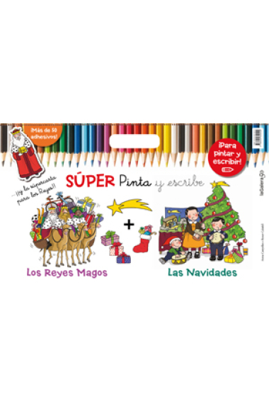 Súper Pinta y escribe Los Reyes Magos y las Navidades