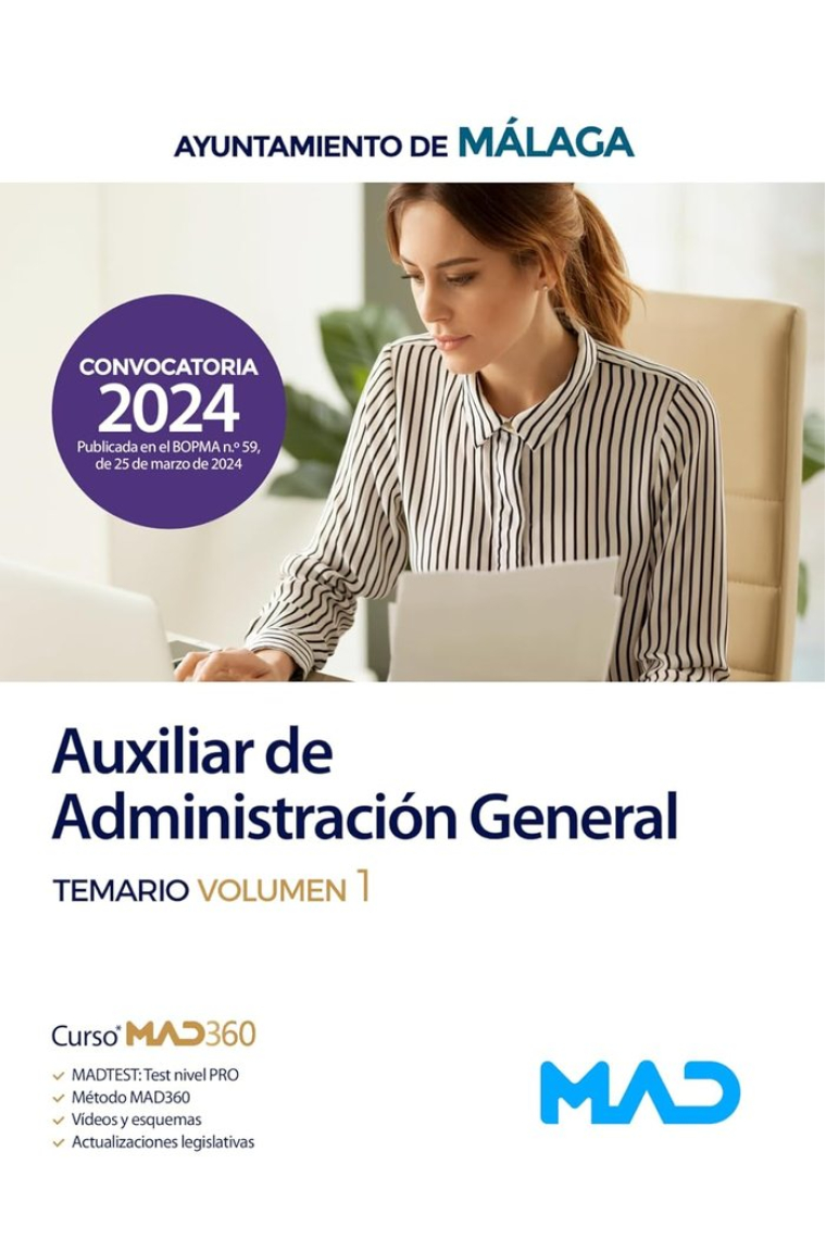 AUXILIAR ADMINISTRACION GENERAL TEMARIO 1 AYTO MALAGA