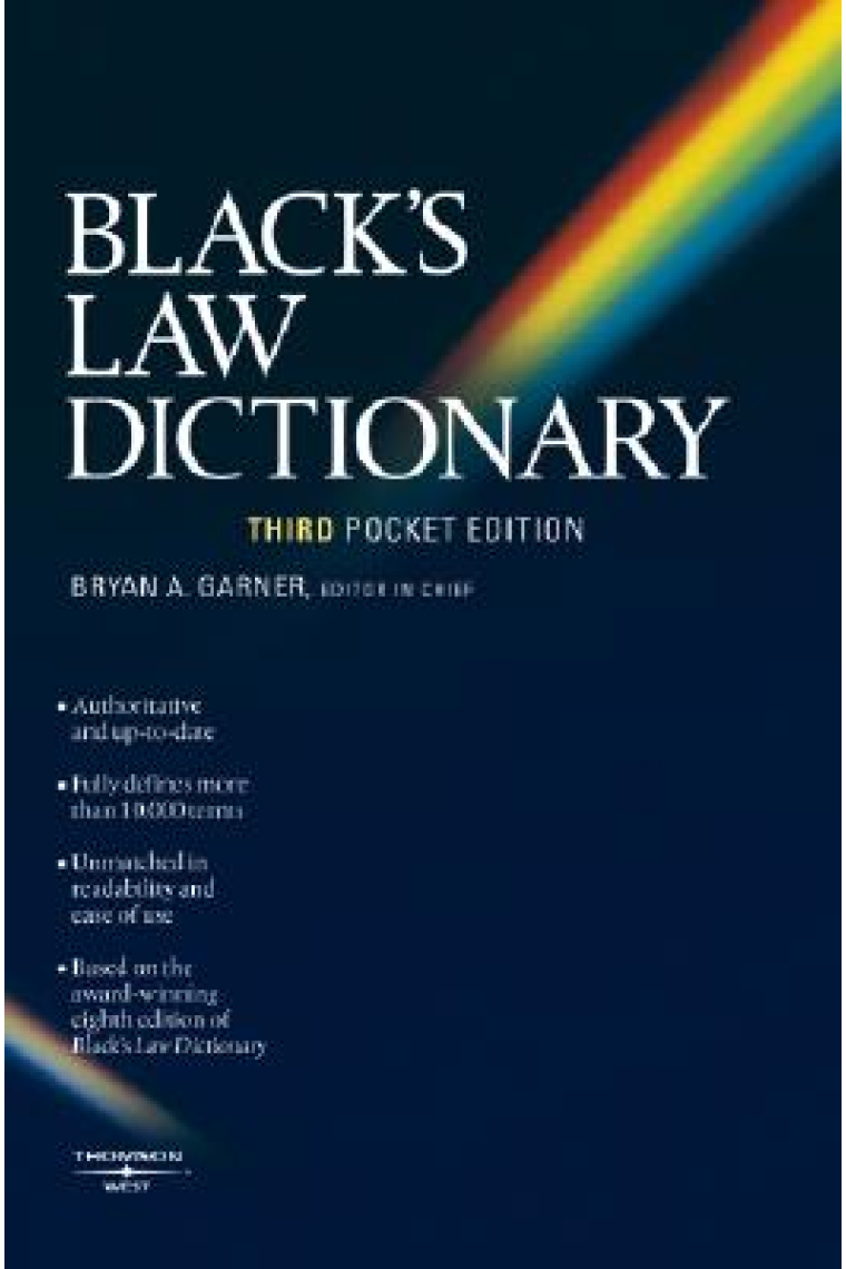 Black's Law Dictionary.  Third Pocket edition