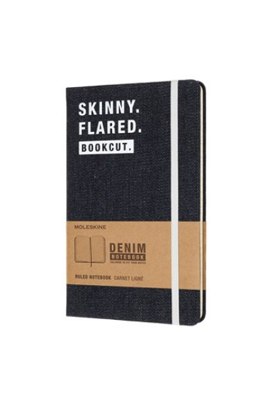 Moleskine* Libreta Denim Large Rayada “SKINNY. FLARED”