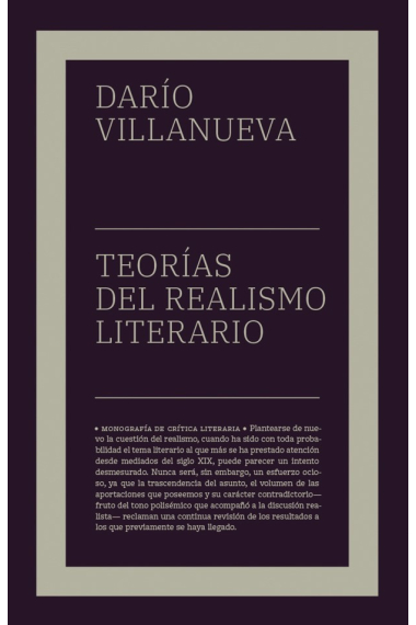 Teorías del realismo literario (Nueva edición)