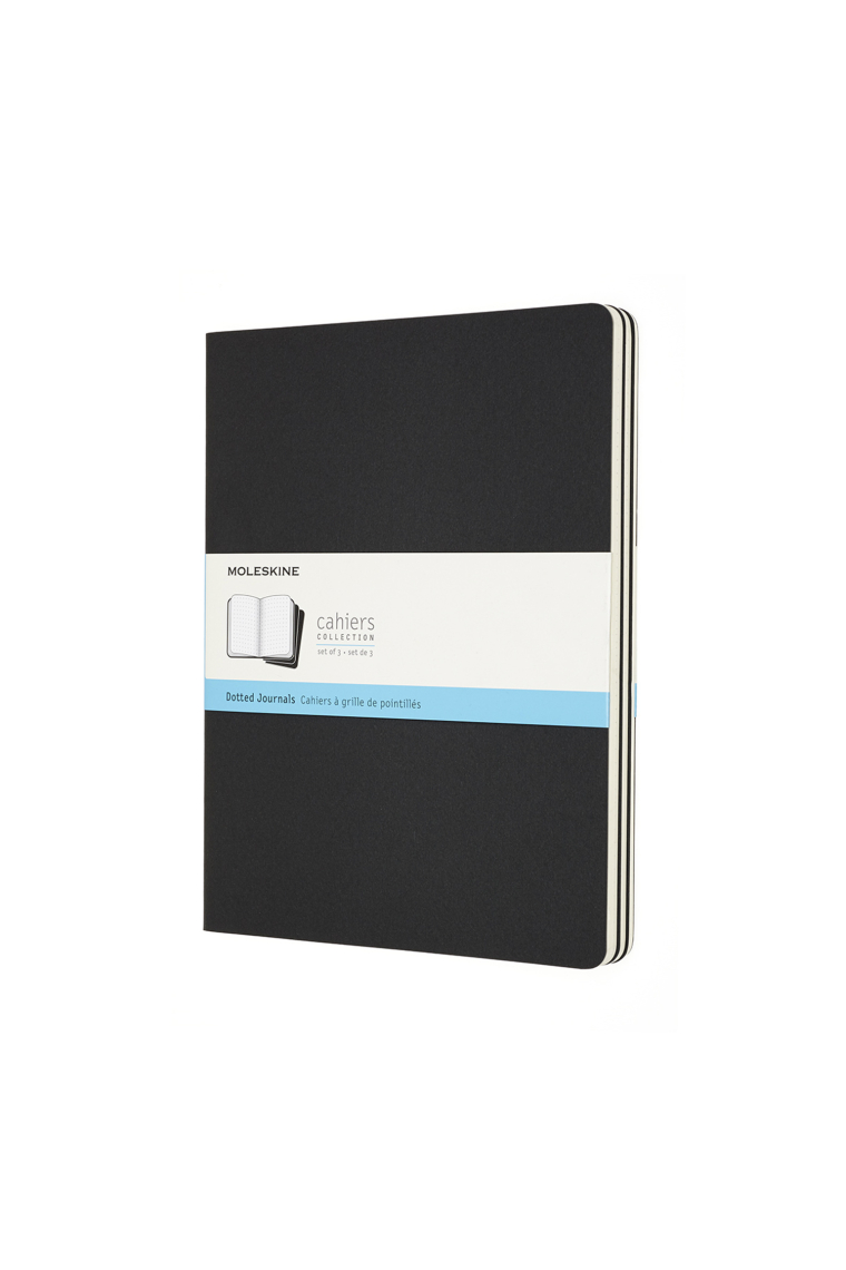 Moleskine Libreta/Cahiers Journals XL (Punteada/Dotted - Rústica - Negra) (Set of 3)