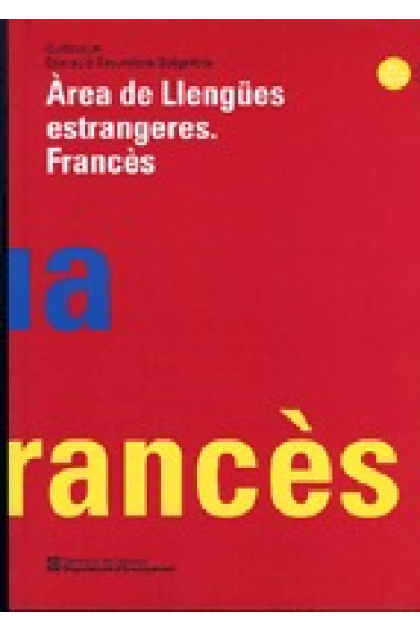 Currículum àrea de llengües estrangeres, francès, ESO