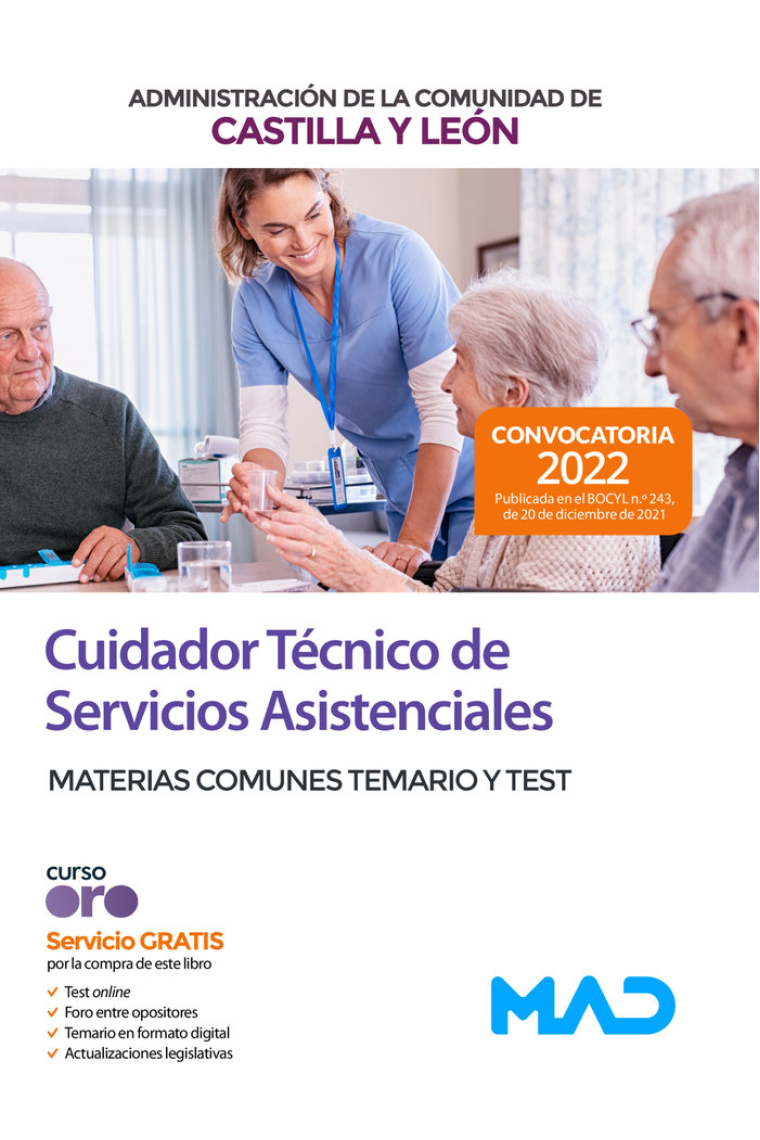 CUIDADOR TECNICO SERVICIOS ASISTENCIALES CASTILLA Y LEON TEM