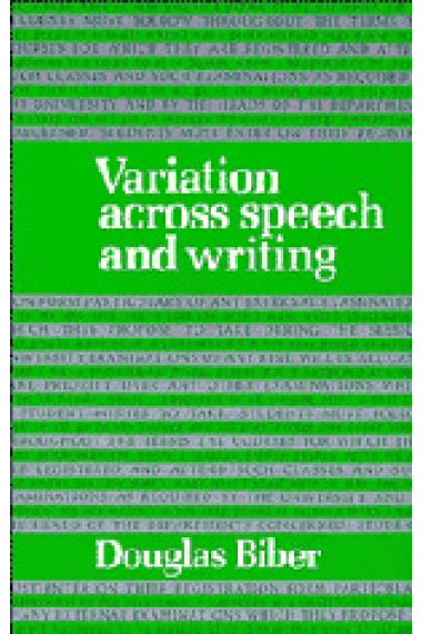 Variations across speech and writing