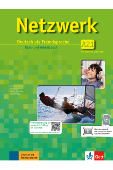 Netzwerk A2.1 Kurs- und Arbeitsbuch mit DVD und Audio-CDs (Teil 1)