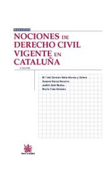 Nociones de Derecho Civil vigente en Cataluña