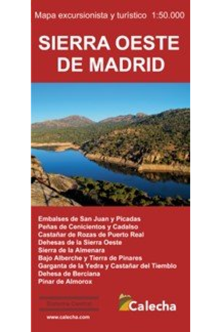 SIERRA OESTE DE MADRID MAPA EXCURSIONISTA Y TURISTICO