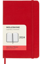 Moleskine* Agenda Diaria 12 meses Pocket (cartoné-roja)