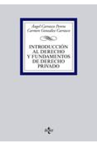 Introducción al derecho y fundamentos de derecho privado