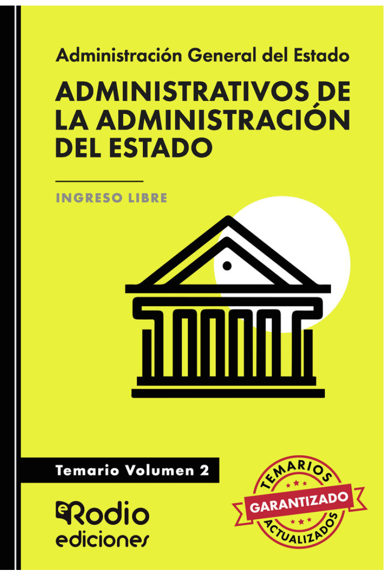 ADMINISTRATIVO ADMINISTRACION DEL ESTADO TEMARIO VOL