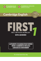 Cambridge English First 1 for Revised Exam from 2015 Student's Book with Answers