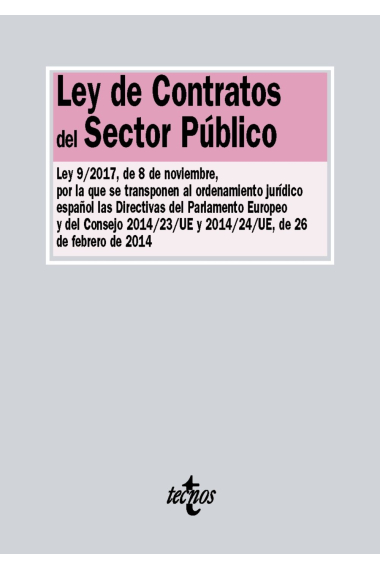 Ley de contratos de Sector Público (Ley 9/2017)