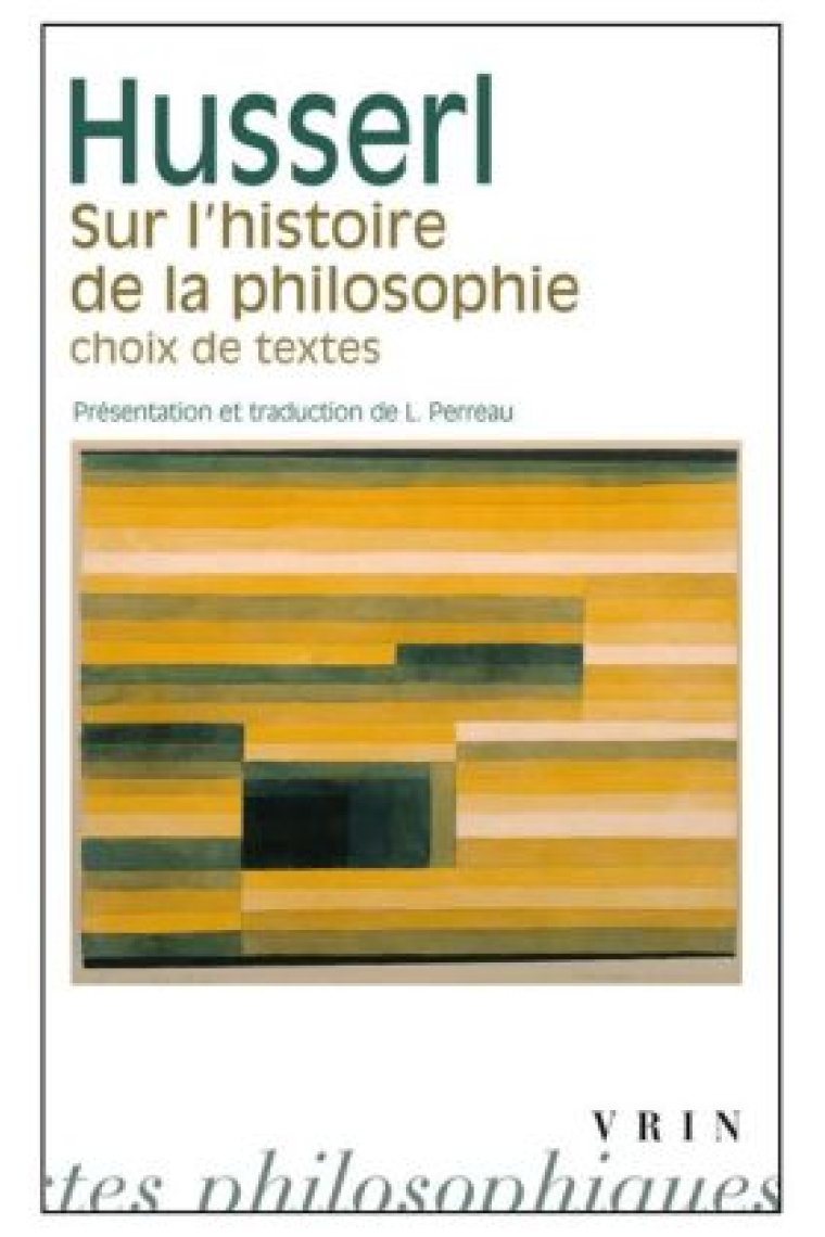 Sur l'histoire de la philosophie: choix de textes