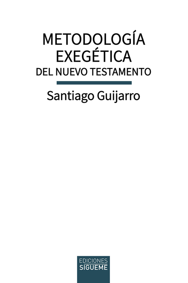 Metodología exegética del Nuevo Testamento