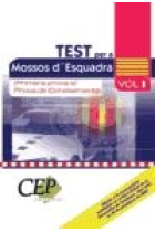 Test per a Mossos d'Esquadra Vol I (Primera prova A) Prova de Coneixements