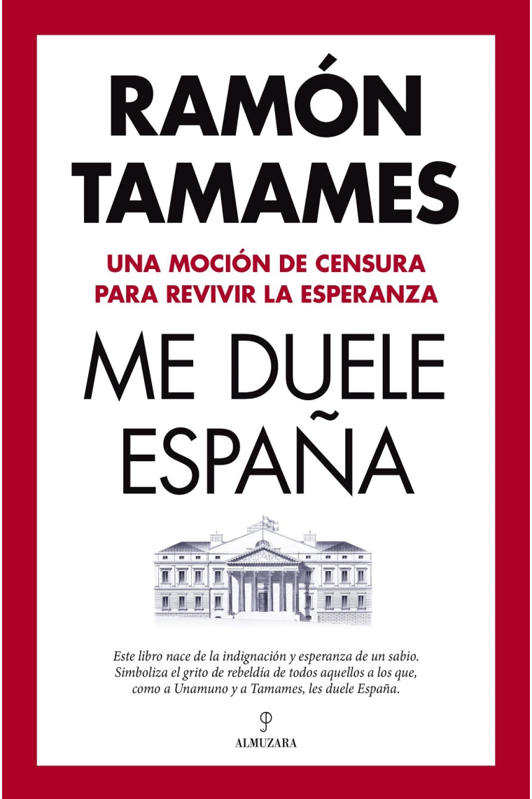 Me duele España. Una moción de censura para revivir la esperanza