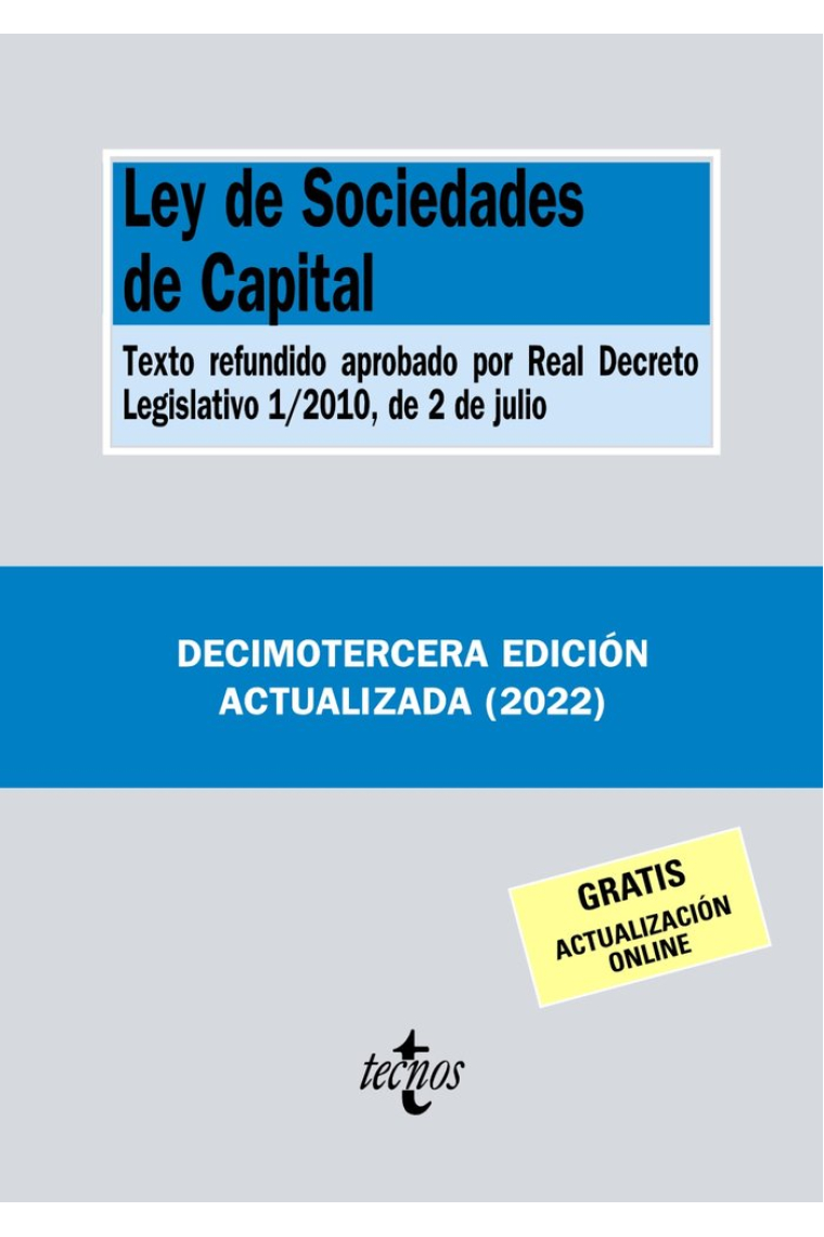 LEY DE SOCIEDADES DE CAPITAL