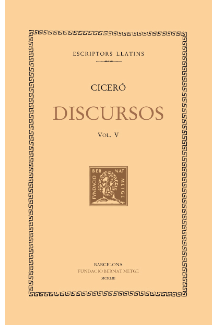 Discursos, vol. V: Segona acció contra Verres: Les imatges