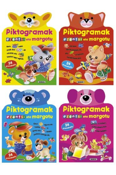 Piktogramak erantsi eta margotu (4 titulu)