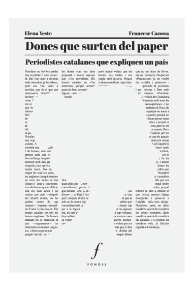 Dones que surten del paper. Periodistes catalanes que expliquen un país