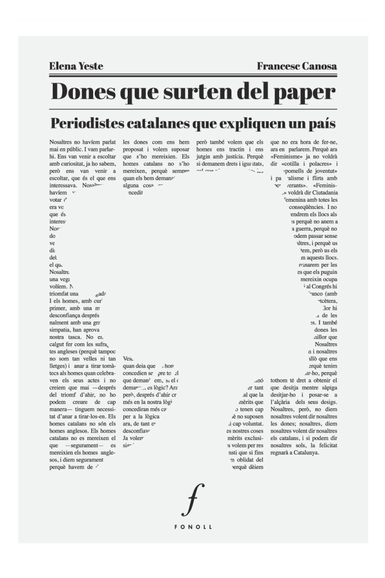 Dones que surten del paper. Periodistes catalanes que expliquen un país