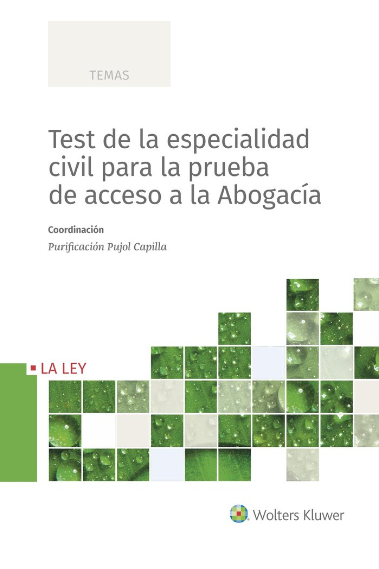 Test de la especialidad civil para la prueba de acceso a la abogacía