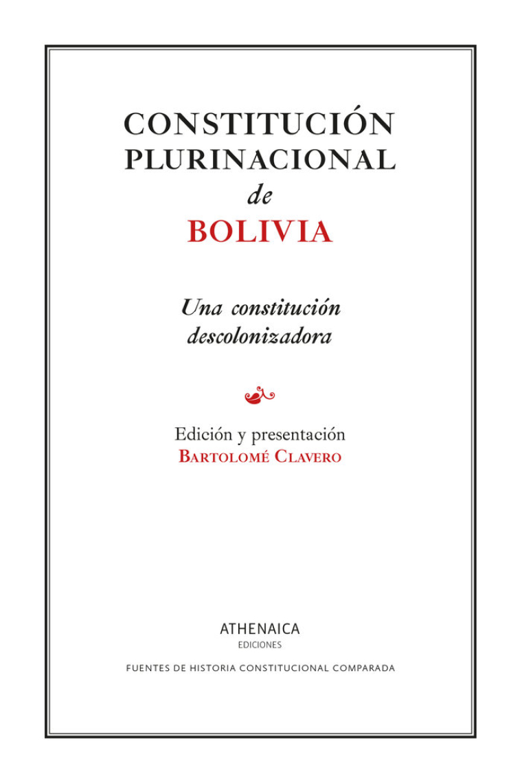 CONSTITUCION PLURINACIONAL DE BOLIVIA