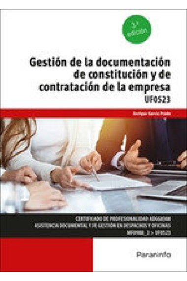 GESTION DE LA DOCUMENTACION DE CONSTITUCION Y DE CONTRATACIO