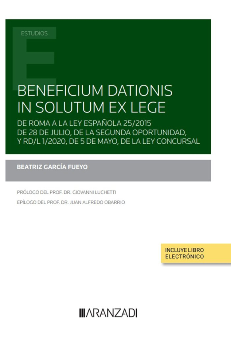 BENEFICIUM DATIONIS IN SOLUTUM EX LEGE