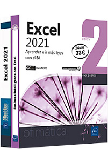 Excel 2021 - Pack de 2 libros: Aprender e ir más lejos con el BI