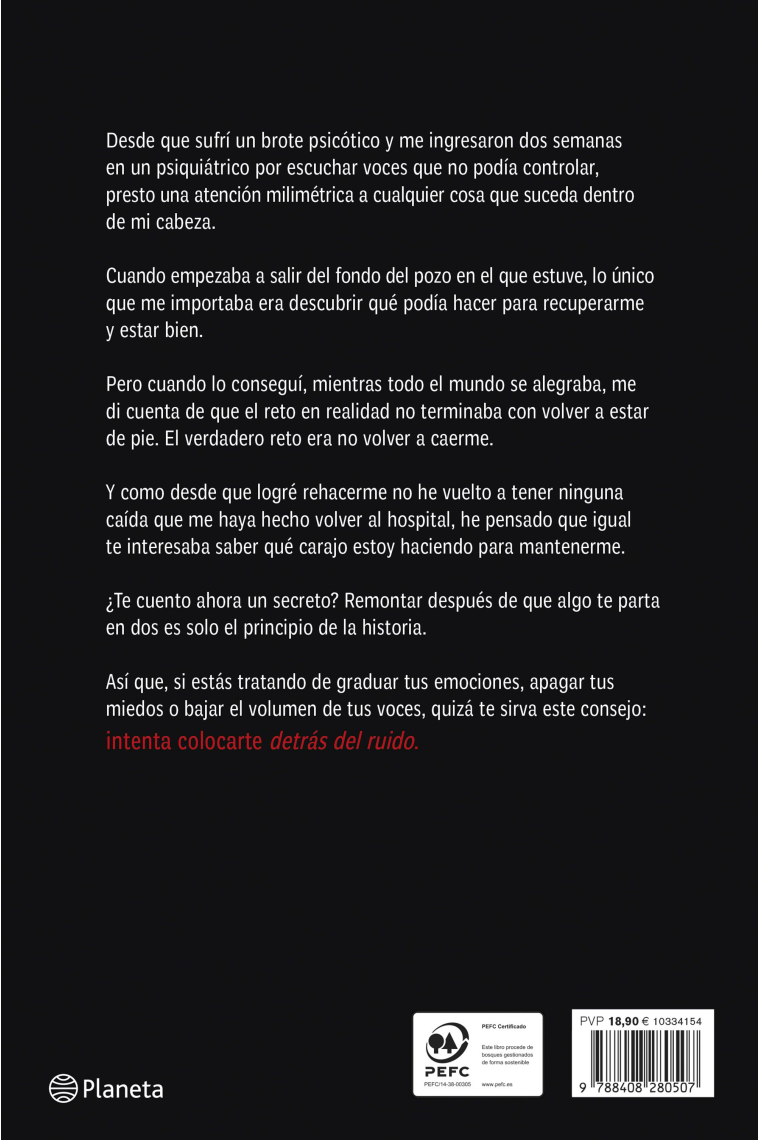 Detrás del ruido. Todo lo que aprendí para rehacerme por completo y mantener la cordura