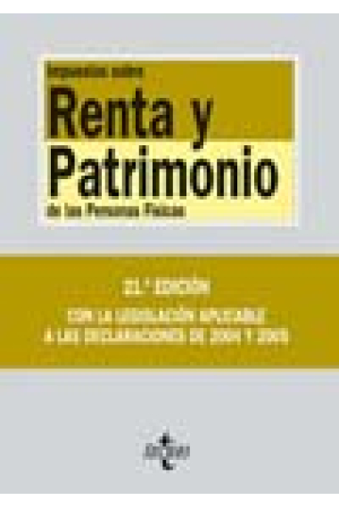 Renta y patrimonio de las personas físicas