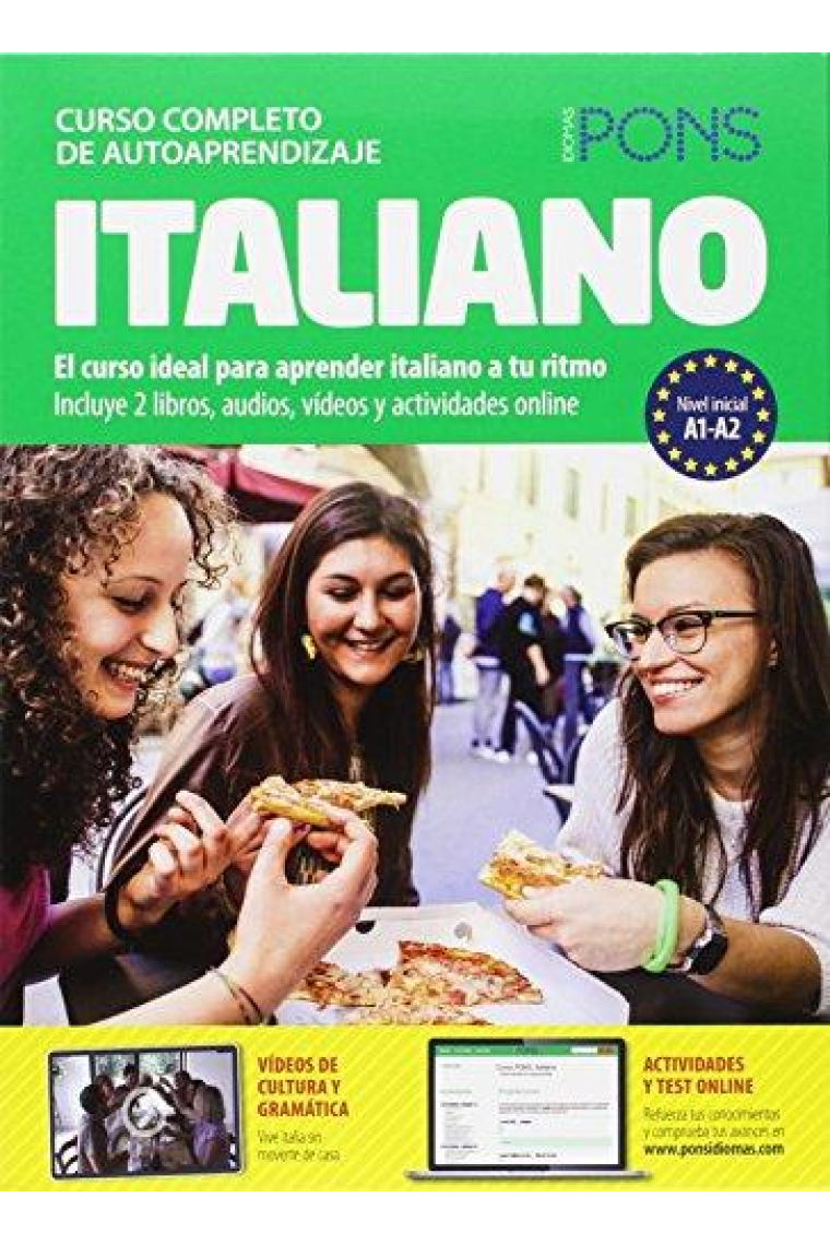 Curso completo de autoaprendizaje PONS Italiano (2 libros + 3 CD + 1 DVD) (A1-A2)