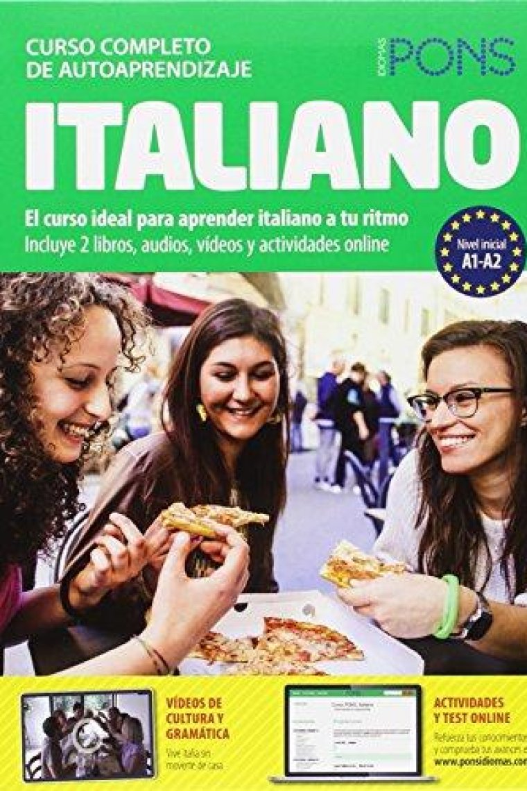 Curso completo de autoaprendizaje PONS Italiano (2 libros + 3 CD + 1 DVD) (A1-A2)