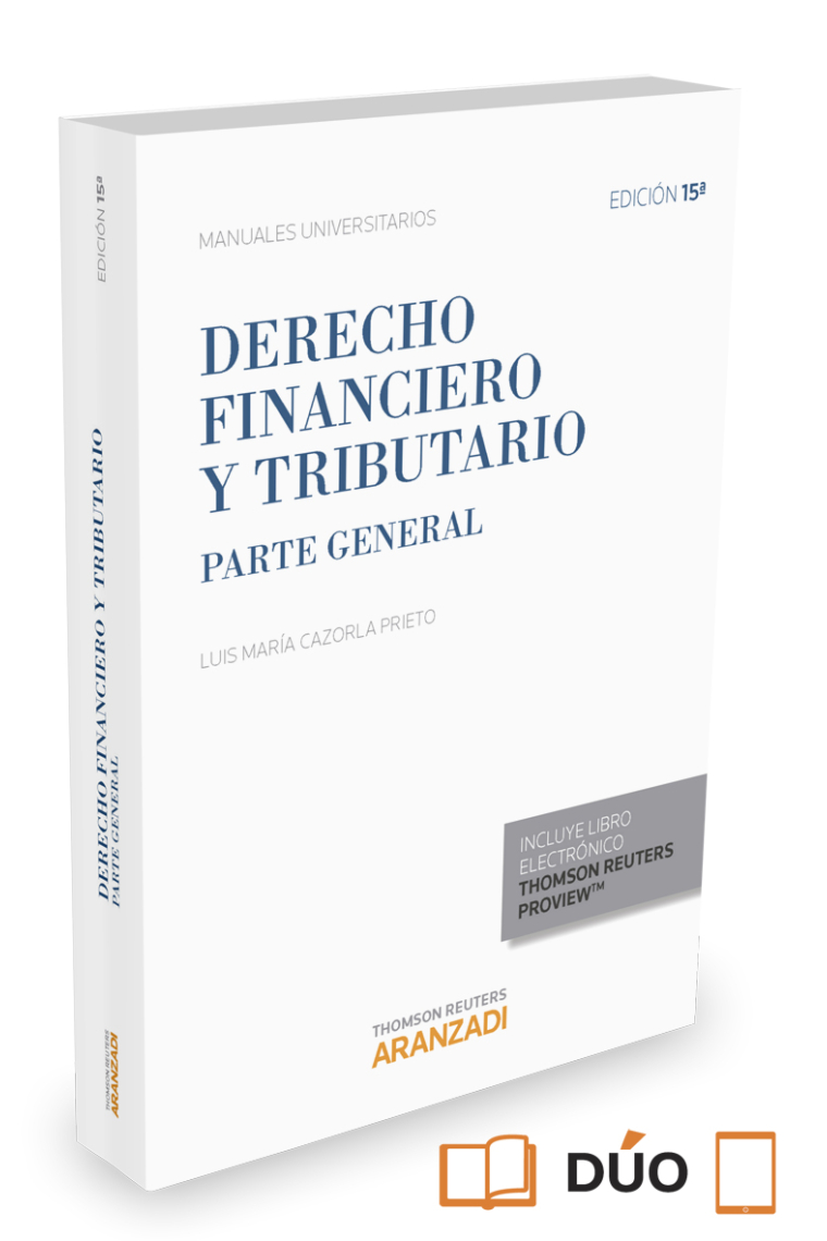 Derecho financiero y tributario . Parte general 15 ed.