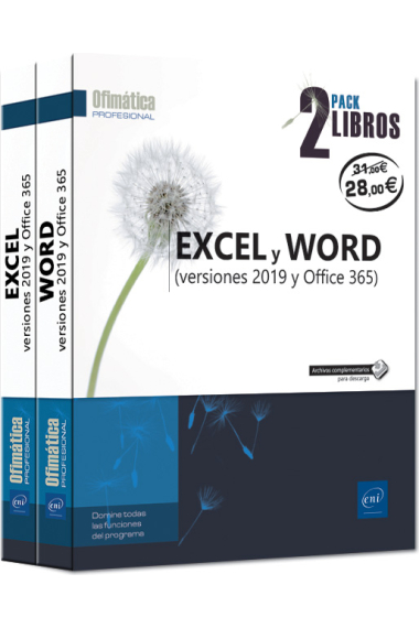 Excel y Word (versiones 2019 y Office 365) - Pack 2 libros