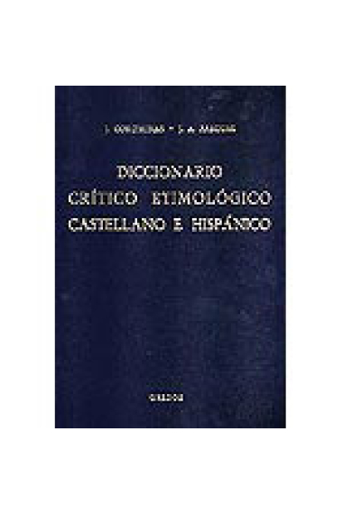 Diccionario crítico etimológico castellano e hispánico. Me-re