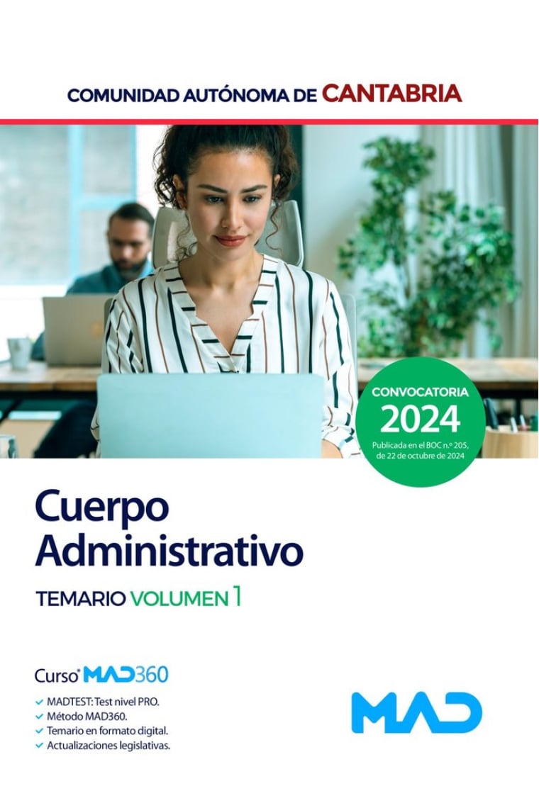 CUERPO ADMINISTRATIVO TEMARIO 1 COMUNIDAD CANTABRIA