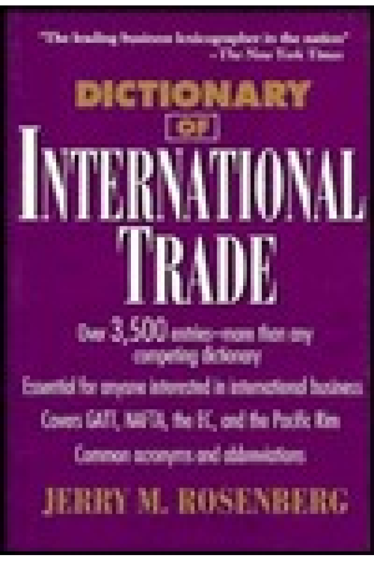 Dictionary of international trade