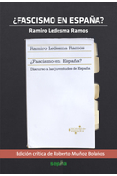 ¿Fascismo en España? Discurso a las juventudes de España