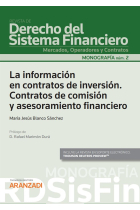 LA INFORMACION EN CONTRATOS DE INVERSION CONTRATOS DE COMIS