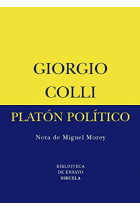 Platón político (Nota de Miguel Morey)